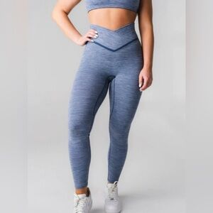 Vitality Daydream V Leggings in Blue Marl